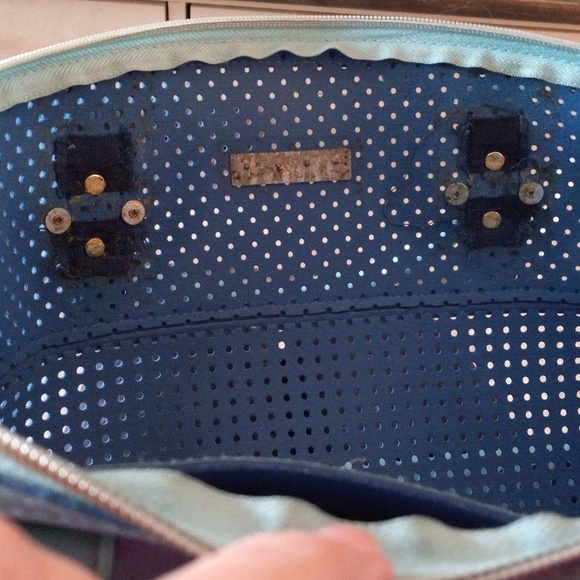 Kenneth Cole Reaction Multi Pocket Turquoise Pocketbook, PVC - Picture 7 of 7
